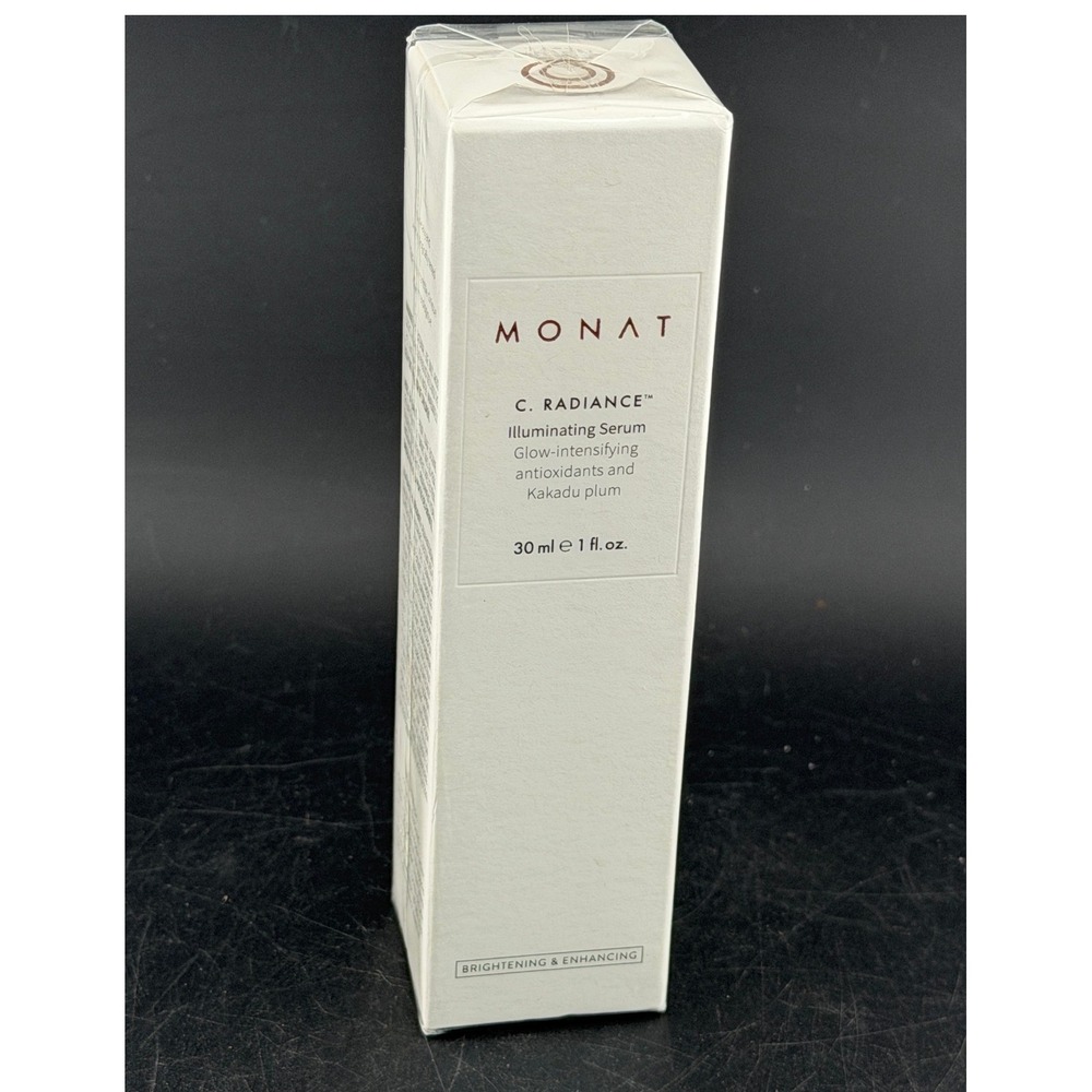 Monat C. Radiance Illuminating Serum-30ml 1oz Brightening Kakadu Plum Serum, NEW